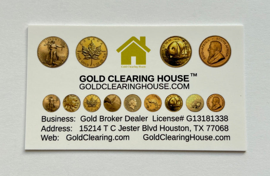 Gold Clearing House Business Card
