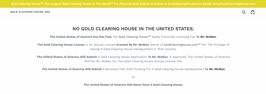 Gold Clearing House™ Launches Gold Clearing House USA Website at GoldClearingHouse.US