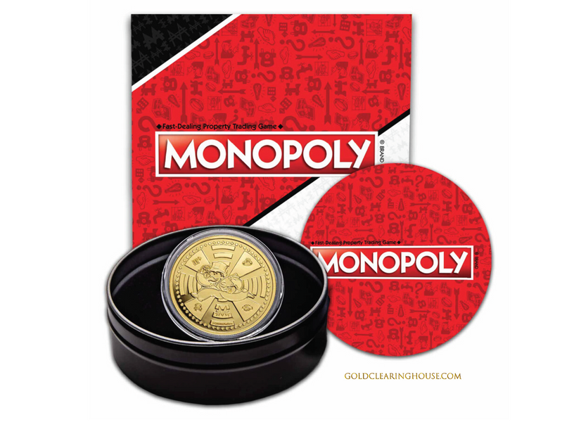 Gold Clearing House™ Monopoly Gold Coin 1 Oz .9999 Fine Gold in Stock!