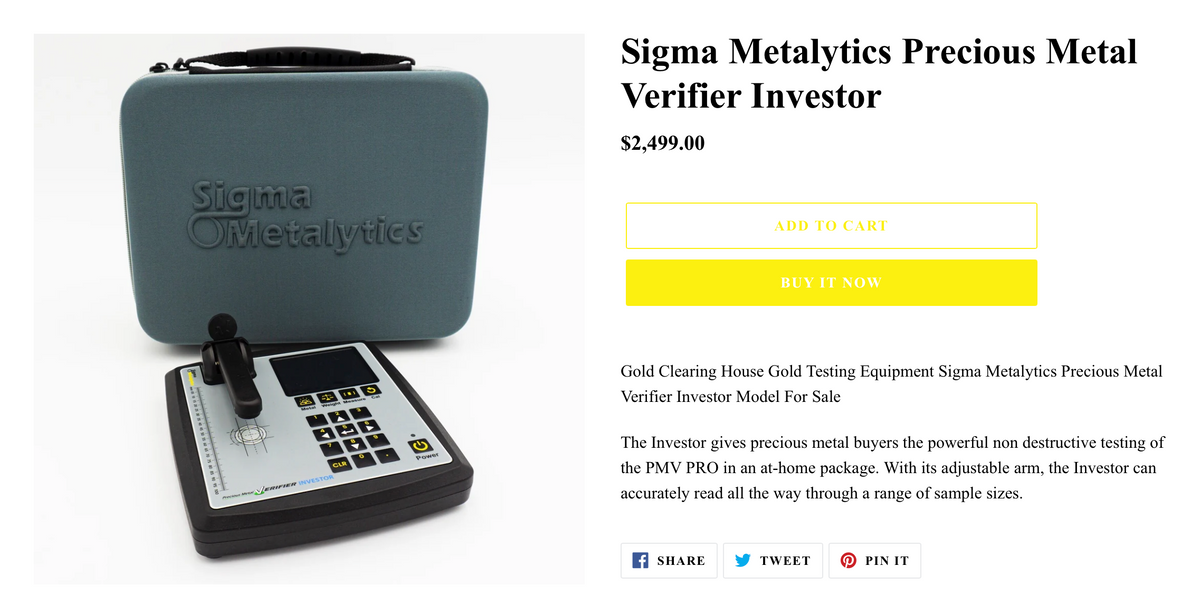 Gold Testing Equipment – Gold Clearing House™