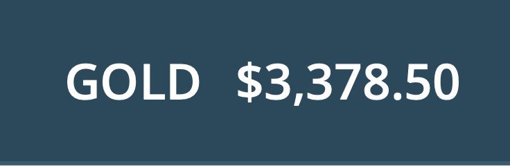 Gold Spot Price $3,378