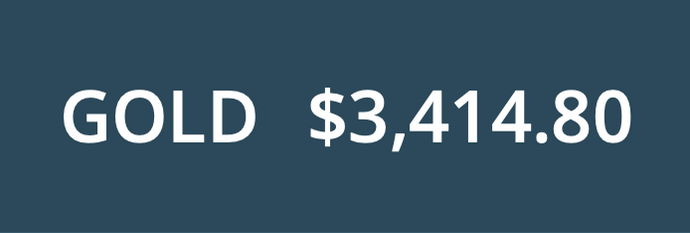 Gold Closes at $3,414