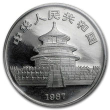 Load image into Gallery viewer, 1987 Platinum Panda 1 Oz .9995