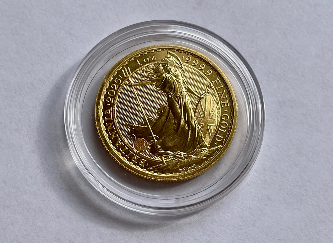 Gold Clearing House™ 2025 Gold Britannia 1 Oz .9999 Fine Pure Gold Coin  Gold Clearing House™ 2025 Gold Britannia 1 Oz .9999 Fine Pure Gold Coin 