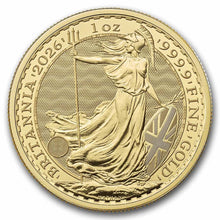 Load image into Gallery viewer, 2026 Gold Britannia 1 Oz Gold .9999