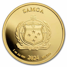 Load image into Gallery viewer, Monopoly Gold Coin Samoa 1 Oz .9999